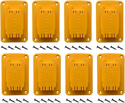  Lot De 3 Porte-outils Pour Perceuse Murale En Plastique ABS 12 V 20 V Avec Vis, Support De Rangement Jaune Pour Atelier, Garage (12 Pièces)