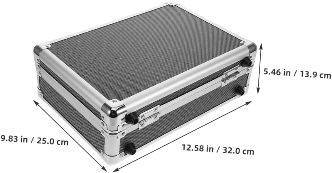  ULTECHNOVO Boîte Rangement Outils Portable Alliage Avec Poignée Pour Maison Bureau Voyages Compartiments Organisés