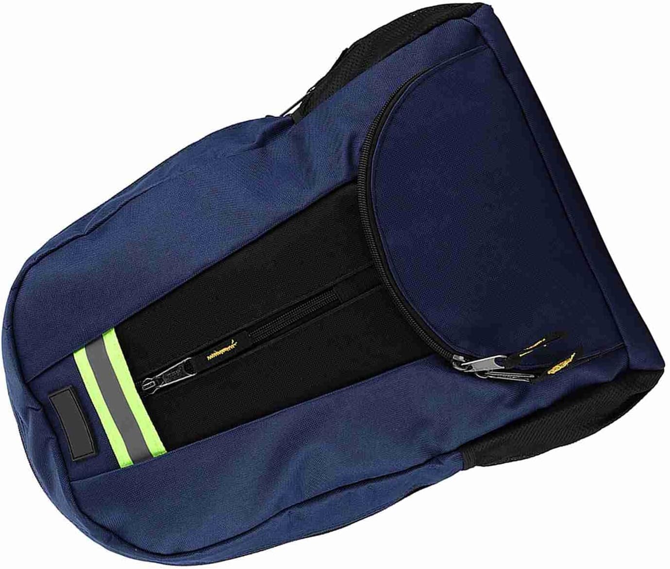  Duokon Sac à Dos Pour électricien 1680D Oxford En Tissu Pour Outils, Rangement Multi-poches, Sangle Réglable, 43 X 31 X 15 Cm, Sac De Voyage Pour électricien Plombier Réparateur (BLUE)