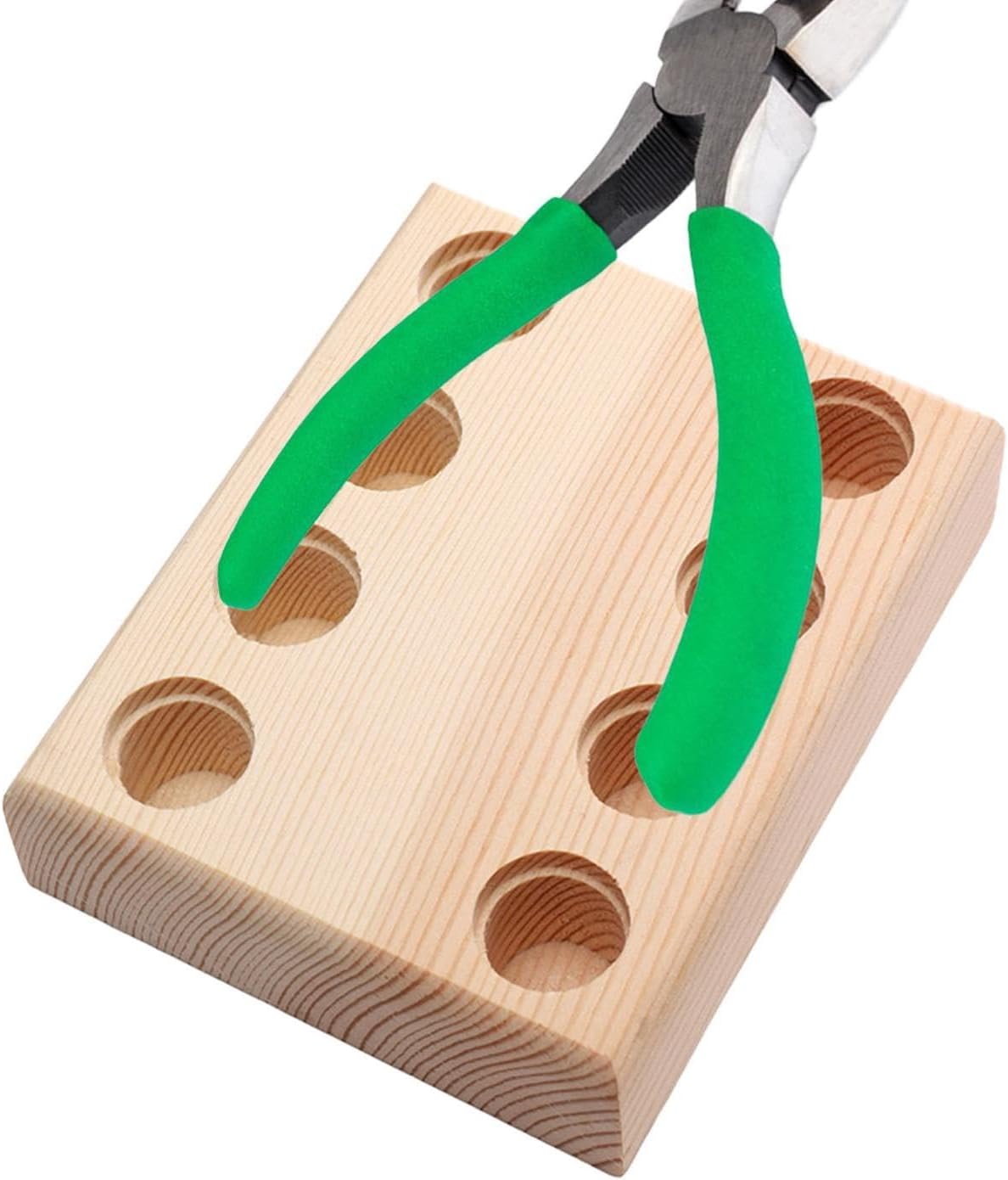  Support Rangement À Pinces Multiples,Plateau De Rangement En Bois Avec Fentes Multiples Pour Pinces - Organisateur Outils Perlage - Pour Garage, Atelier, Établi, Armoire, Service Mécanique, Atelier, E