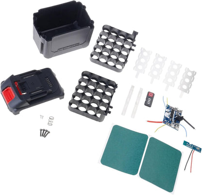  Boîtier De Batterie Avec Indicateur De Puissance, Assemblage Facile Pour Les Batteries, Outil électrique, Boîte De Rangement Pour Outils