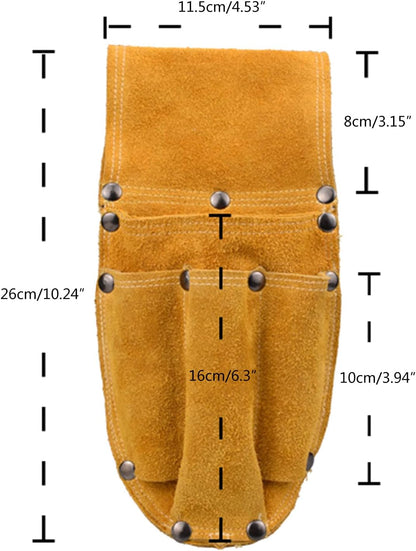  Sac à Outils De Taille Utilitaire, Jaune, Petite Ceinture Porte-outils Professionnel Pour Charpentier