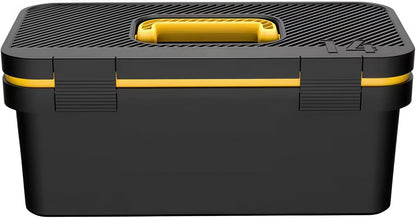  Boîte De Rangement à Outils – Boîte à Outils Empilable Robuste Avec Plateau Amovible Et Design Verrouillable Pour La Maison, Le Garage Et Les Projets De Bricolage