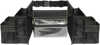  Ceinture à Outils De Jardinage, Sac Banane Réglable, 25 X 20 X 5 Cm, Plusieurs Poches Avec Espace De Rangement Et Design Léger, Ceinture à Outils Imperméable Pour Nettoyage, Ménage, Plomberie