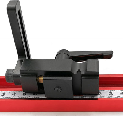  Butée De Rail En T En Aluminium Réglable Pour Table De Sciage à Onglet Coulissante - Accessoires De Sciage En Aluminium Léger