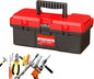  Boîte À Outils Portable - Organisateur Portable Renforcé Mini Avec Poignée Pour Loisirs Créatifs,Rangement D'Outils Pour Entretien Et Bricolage Domestique | Pour La Maison Le Bureau L'atelier Le Garag