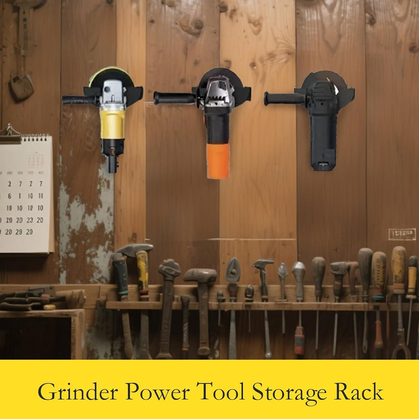  Étagère De Rangement Pour Outils, étagère électrique, Support Mural De Garage, Cadre Résistant à L'usure, Design De Fente Pour Meuleuse, Polisseuse, Station De Ponçage, 16,8 X 4,96 X 5,96 Cm