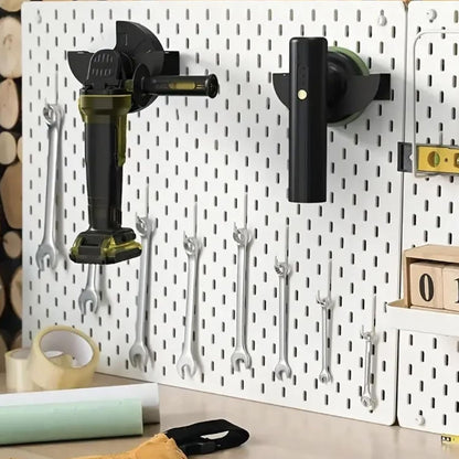  Organiseur D'outils électriques, étagère En Métal Pour Outils électriques, étagère Robuste Et Résistante à L'usure, Rangement De Garage, Support Multifonction Pour Meuleuse D'angle