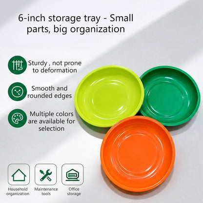  Lot De 3 Plats De Magnétique En ABS, Idéal Pour Stocker Du Matériel, Des Composants électroniques Et L ' Organisation De La Maison, Plateau Magnétique En Plastique Essentiel Quotidien