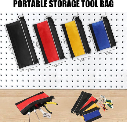  Petits Organisateurs D'outils D'électricien - Pochette De Rangement Multifonctionnelle à Large Ouverture