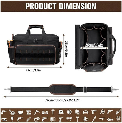  Organisateur De Sac à Outils - Ceinture D'Organisation à Grande Capacité,Sacoche Portable De Rangement Pour Outils | Pour Électricien Mécanicien Menuisier Construction Père Travail