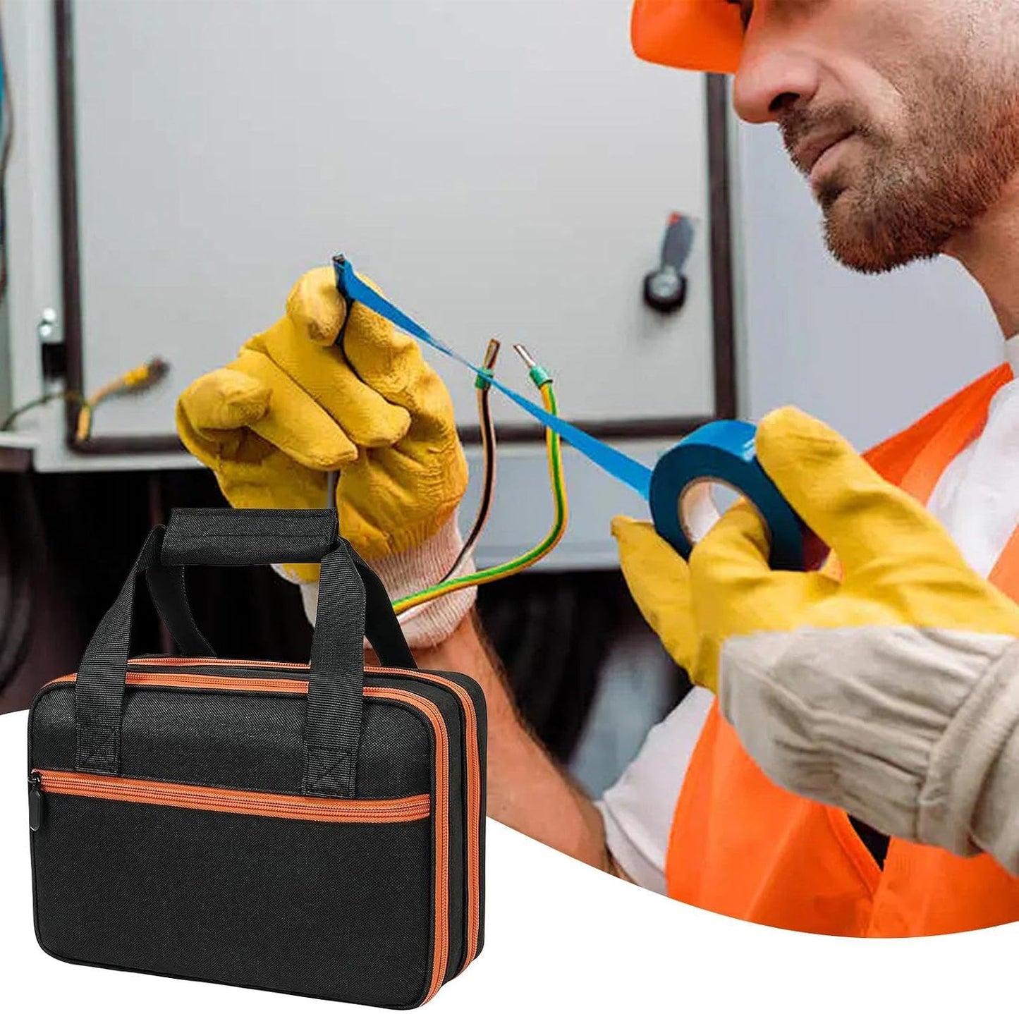 Genérico Organisateur D'outils De Câble | Stockage D'outils Mécaniques | Porte-outils Pour électricien, Mallette à Outils Pour électricien, Sac à Outils Professionnel, Sac à Outils Pour El