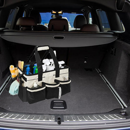  Porte-outils De Nettoyage Avec Côtés En Maille Et Poignées Renforcées, Sac à Outils Respirant Pour La Maison, L'automobile, Sac à Outils Multifonction