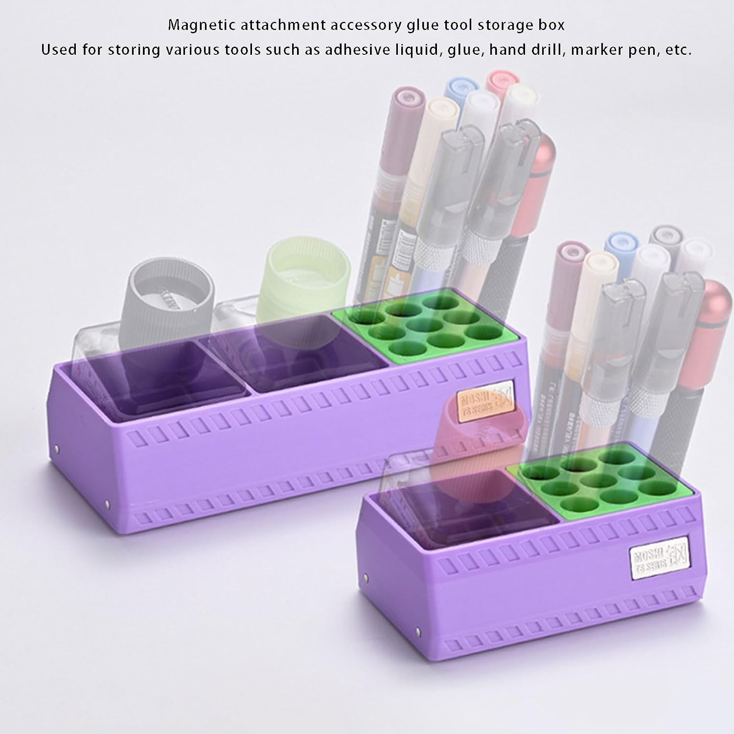 Boîte De Rangement Pour Outils De Modélisme Pour Constructeurs, Systèmes Empilables Avec Support, Design Compact, Transport Facile
