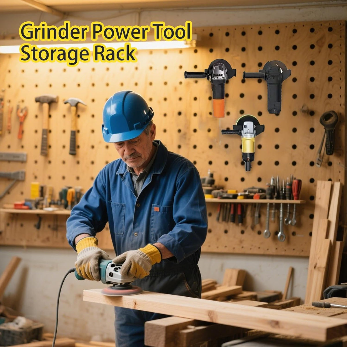  Organiseur D'outils électriques, étagère En Métal Pour Outils électriques, étagère Robuste Et Résistante à L'usure, Rangement De Garage, Support Multifonction Pour Meuleuse D'angle