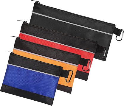  Petits Organisateurs D'outils D'électricien - Pochette De Rangement Multifonctionnelle à Large Ouverture