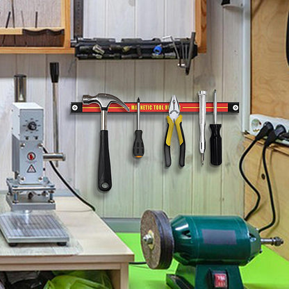  Bande Porte-outils Magnétique, Bande Magnétique Pour Outils - Support De Stockage D'outils De Grande Capacité,Barre à Outils En Métal Pour Atelier, Maison, Organisateur D'outils Peu Encombrant Pour Ou