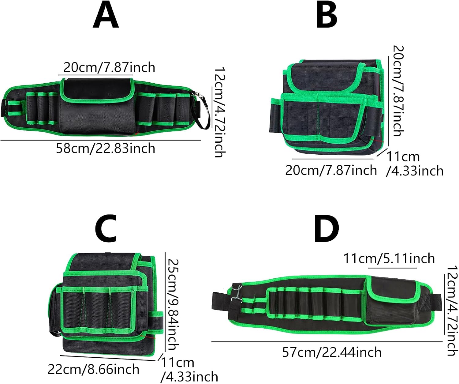  Sac à Outils Multifonctionnel Pour électricien, Sac De Taille, Porte-ceinture, Tournevis, Organisateur De Jardin, De Maison, Organisateur De Réparation