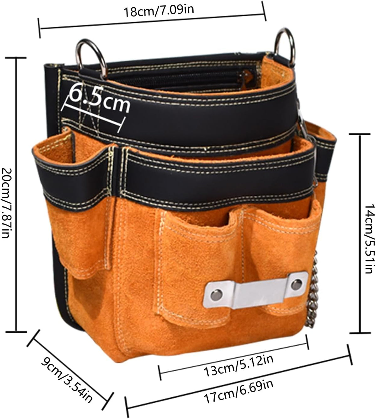 Sac à Outils - Pochette De Transport Pour Outils - Gain De Place - Plusieurs Poches Pour Le Rangement - Pochette étanche Et Portable