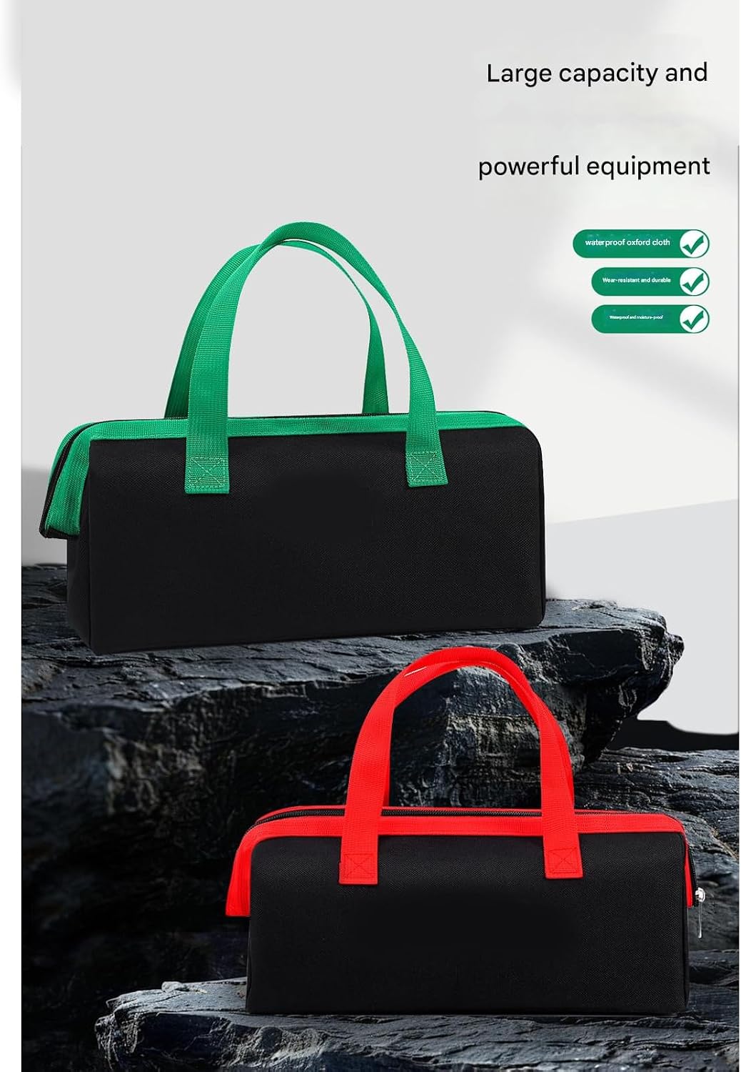  Porte-outils Robustes En Tissu - Design Large Pour Un Accès Facile - Construction Portable - Dimensions : 30,5 X 14,5 Cm - Grand Sac De Rangement Renforcé