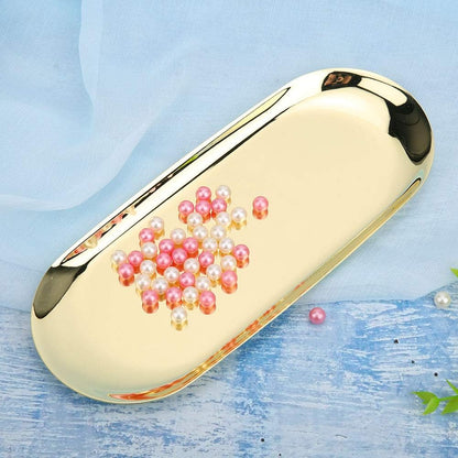  Hidyliu Grand Plateau En Acier Inoxydable, Organisateur D'outils De Bougies D'aromathérapie Pour La Maison Et Le Bureau, Noir 23x9.5cm (L)