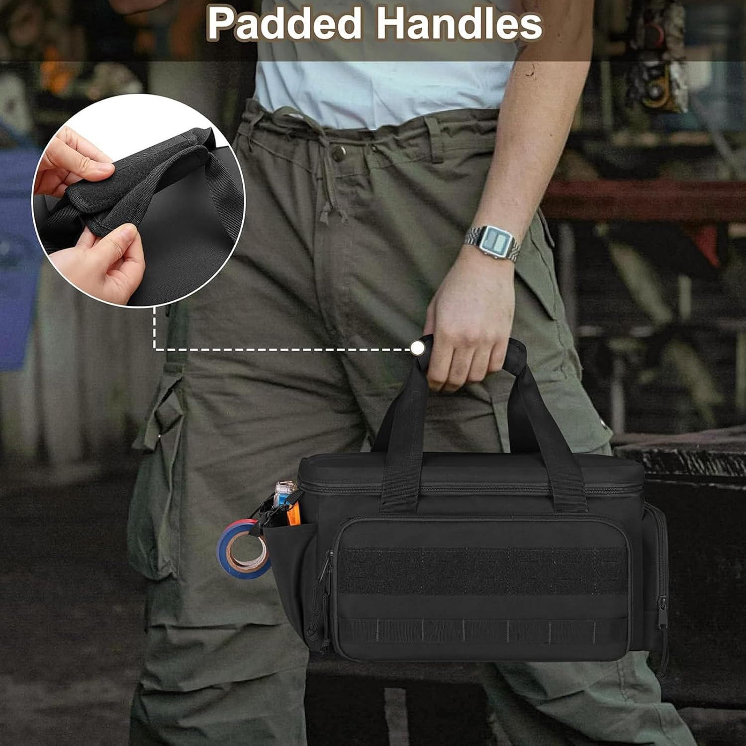  Sac à Outils De Construction épais Professionnel Haute Capacité Avec Revêtement Anti-poussière Pour équipement De Chantier