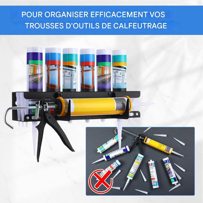  Organisateur Mural Pour Adhésifs En Tube,Organisateur Mural Pour Tubes De Mastic D'Atelier | Rangement Pour Outils De Professionnels En Rénovation Et Maintenance