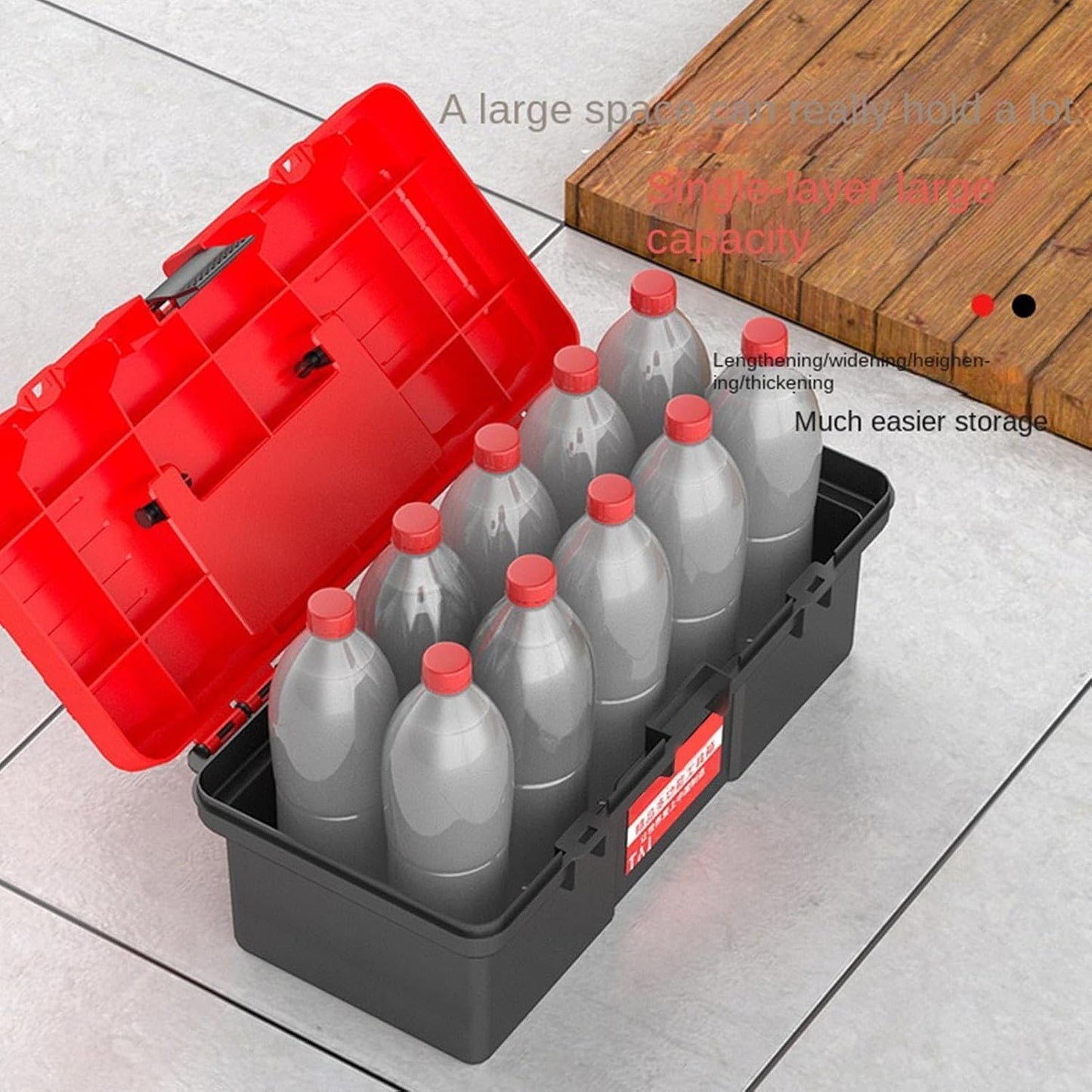  Boîte À Outils Portable - Organisateur Portable Renforcé Mini Avec Poignée Pour Loisirs Créatifs,Rangement D'Outils Pour Entretien Et Bricolage Domestique | Pour La Maison Le Bureau L'atelier Le Garag