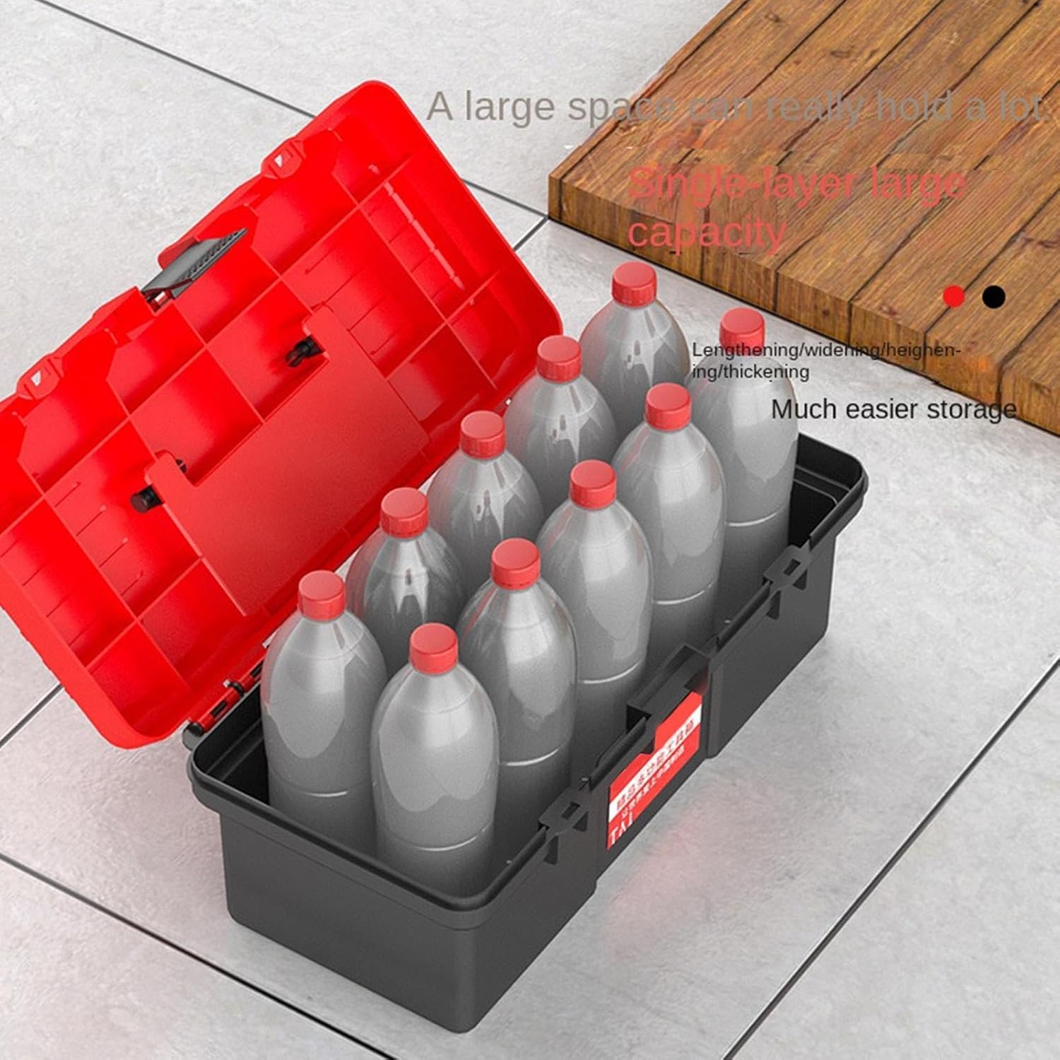  Boîte À Outils Portable - Organisateur Portable Renforcé Mini Avec Poignée Pour Loisirs Créatifs,Rangement D'Outils Pour Entretien Et Bricolage Domestique | Pour La Maison Le Bureau L'atelier Le Garag