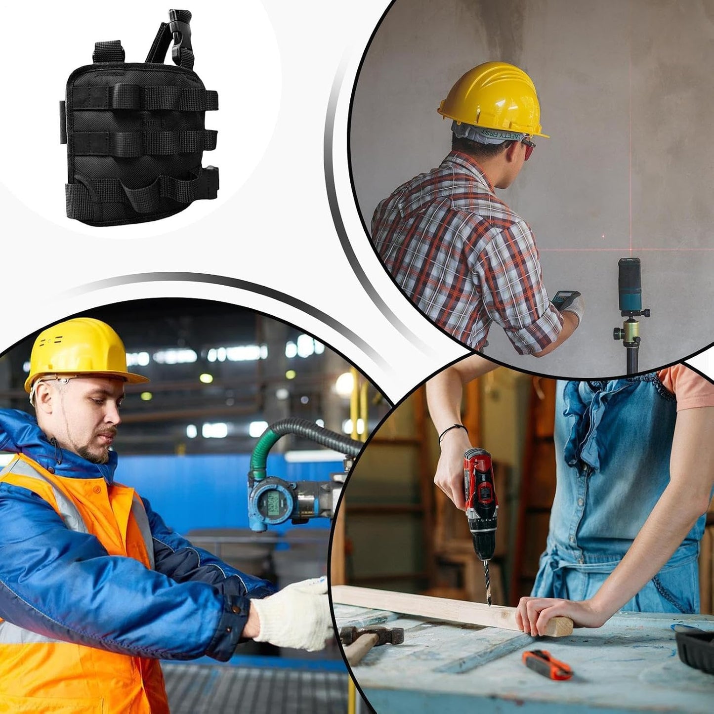  Ceintures à Outils Pour Hommes - Rangement Pour Tournevis,Ceinture Porte-Outils De Jardinage | Pour Charpentiers Bricoleurs Techniciens Plombiers Atelier Garage Menuiserie