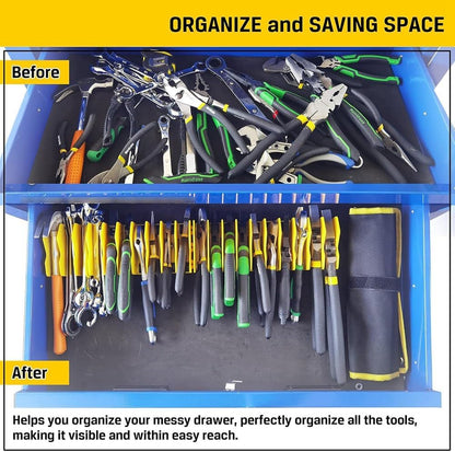  Support Rangement Pour Pinces, Support Rangement Pour Pinces Coupantes à 10 Fentes Avec Base Antidérapante, Organisateur D'Outils, Organisateur Boîte à Outils Pour Tiroir à Outils