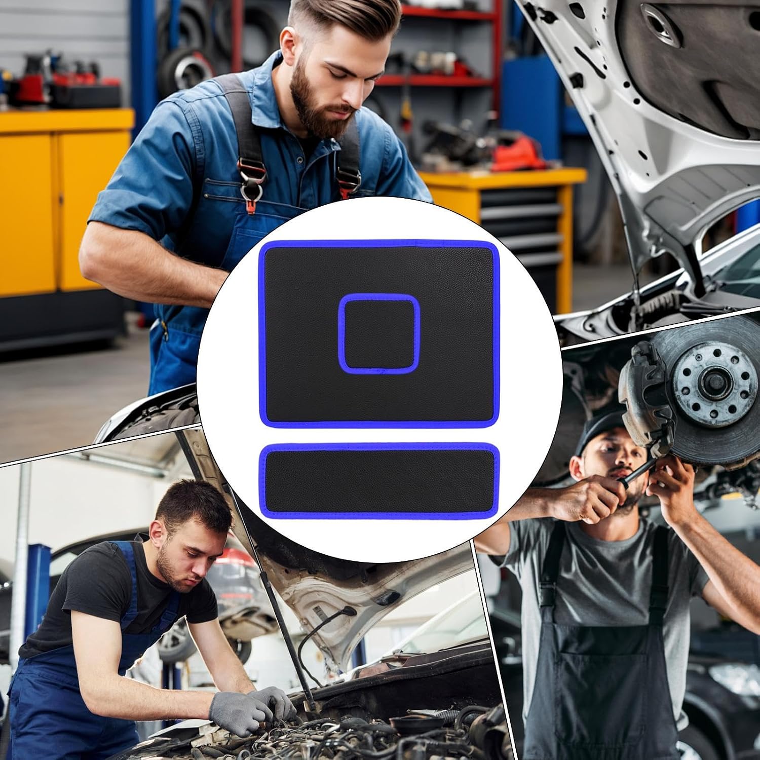  Tapis à Outils Magnétique Pour Mécanicien | Support Avec Couche De Protection En PVC | Plateau De Pièces Magnétiques | Pour Maison, Garage, Atelier, Réparation De Voiture, Mécanicien, électricien