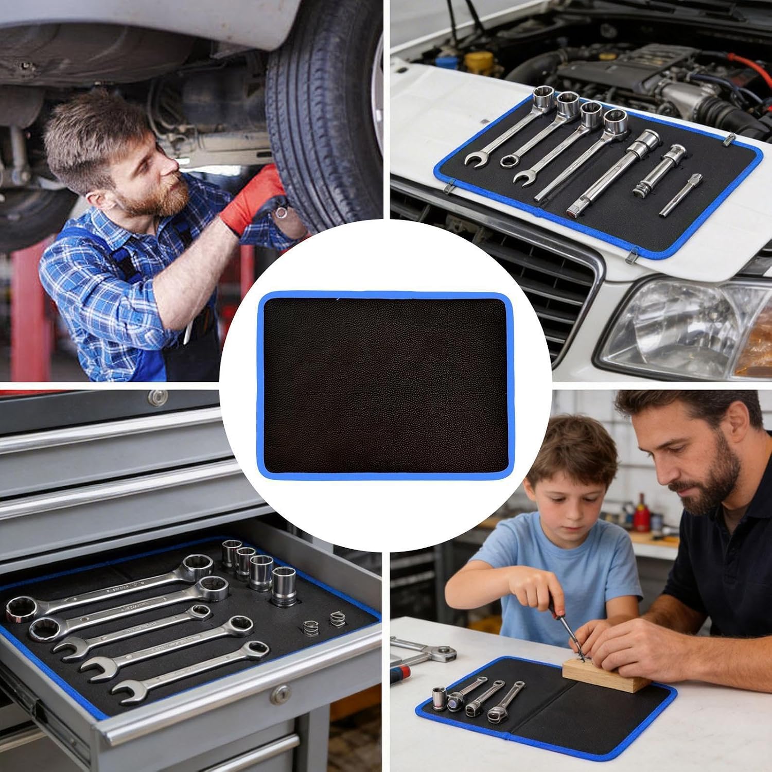  Tapis à Outils Magnétique Pour Mécanicien | Plateau De Rangement à Vis Double Face | Tapis à Outils Magnétique Double Face, Pour Atelier, Maison, Bureau, Garage, Salle De Classe, Industrie