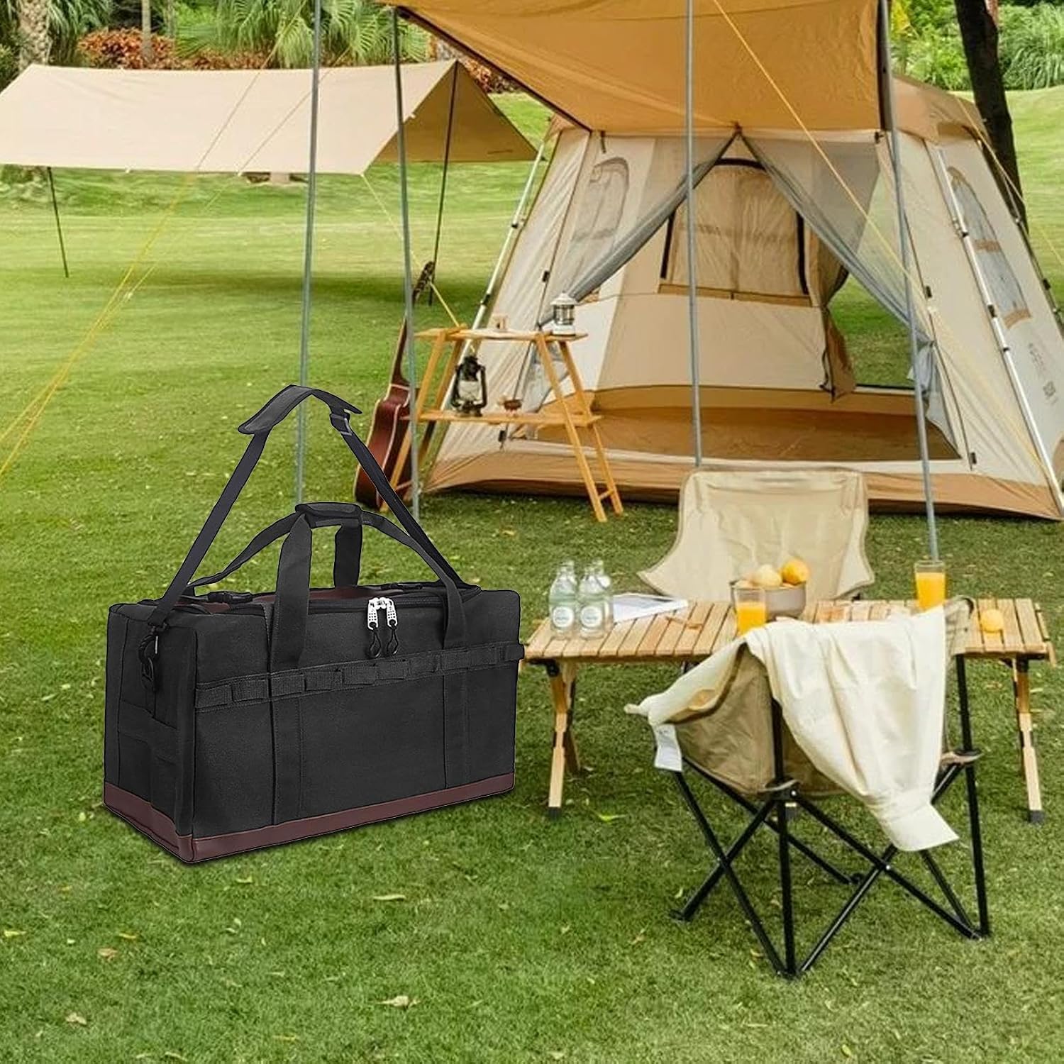  Sac De Rangement De Camping, Organisateur D'extérieur, étui étanche Pour équipement De Vitesse, Design Robuste, Grande Capacité, Portable Pour Cuisine, Véhicule, Randonnée, Voyage, Aventure Et