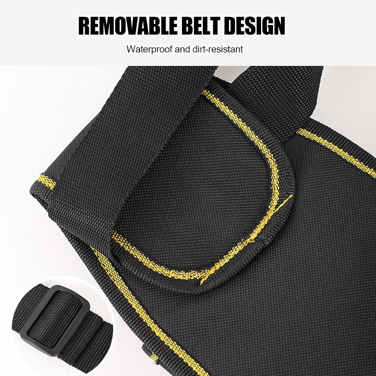 GENERIC Ceinture à Outils D'électricien, Pochette De Rangement Réglable Pour L'entretien De La Construction, Sacs Porte-outils – Pour Construction, Bricoleur, Entrepreneur, Mécanicien, Plombier, Couvreur