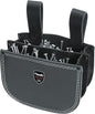  Kwb Sac à Ongles En Cuir Pour Couvreur Avec Deux Compartiments Et Passant De Ceinture Pour Accrocher Dans Un Double Compartiment Noir